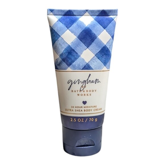 BATH & BODY WORKS Gingham ULTIMATE HYDRATION BODY CREAM 2.5oz NEW TRAVEL SIZE - Picture 1 of 7